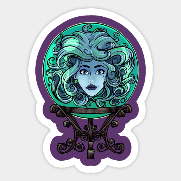 Madam Leota no background Sticker by Holly_Pierson_Art